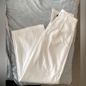 White High-Waisted Pants